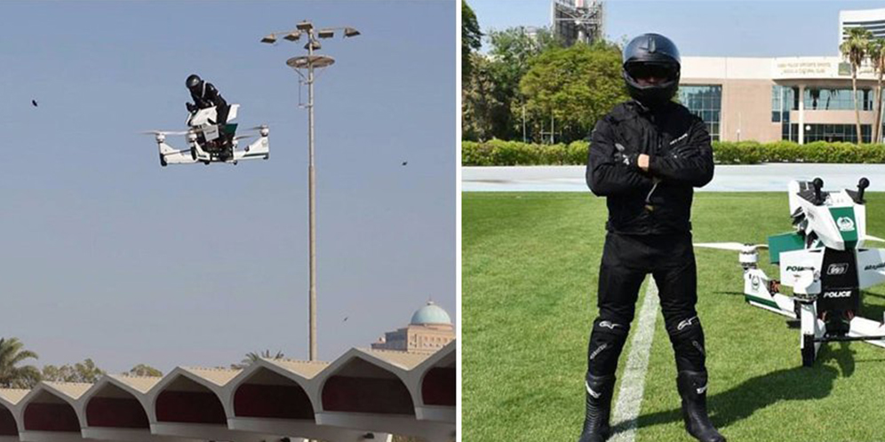 Gokil! Di Dubai Ada Motor Polisi yang Bisa Terbang thumbnail